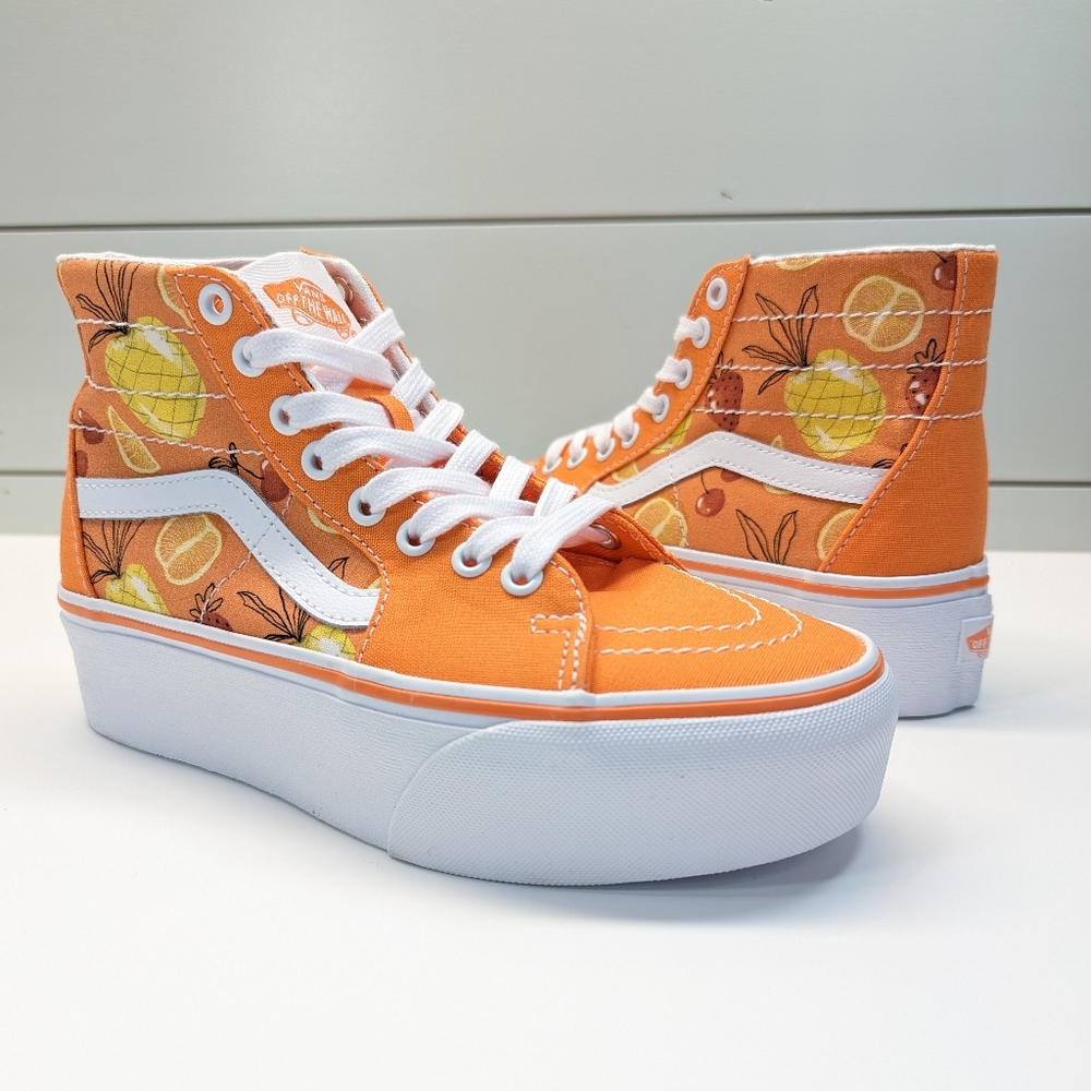 Vans SK8-HI Top Taper Stackform Platform Summer Fruit punch Sneakers Women's 7.5